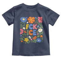 Fck Ice Toddler T Shirt Funny Boho Floral Resist Retro Pro Immigration