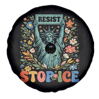 Stop ICE Spare Tire Cover Funny Statue of Liberty Boho Floral Resist Retro