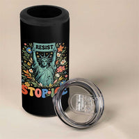 Stop ICE 4 in 1 Can Cooler Tumbler Funny Statue of Liberty Boho Floral Resist Retro
