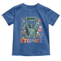 Stop ICE Toddler T Shirt Funny Statue of Liberty Boho Floral Resist Retro