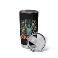 Stop ICE Tumbler Cup Funny Statue of Liberty Boho Floral Resist Retro