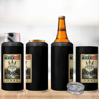 Fck Ice 4 in 1 Can Cooler Tumbler Retro Tarot Card FDT Protest Satirical Graphic