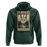 Fck Ice Hoodie Retro Tarot Card FDT Protest Satirical Graphic