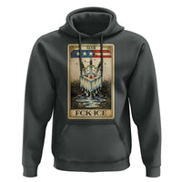 Fck Ice Hoodie Retro Tarot Card FDT Protest Satirical Graphic