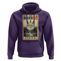 Fck Ice Hoodie Retro Tarot Card FDT Protest Satirical Graphic