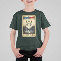 Fck Ice T Shirt For Kid Retro Tarot Card FDT Protest Satirical Graphic