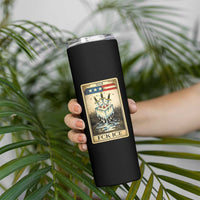 Fck Ice Skinny Tumbler Retro Tarot Card FDT Protest Satirical Graphic