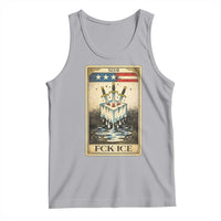 Fck Ice Tank Top Retro Tarot Card FDT Protest Satirical Graphic