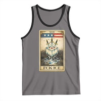 Fck Ice Tank Top Retro Tarot Card FDT Protest Satirical Graphic