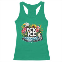 Fck Ice Racerback Tank Top Retro Floral FDT Protest Satirical Graphic
