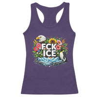 Fck Ice Racerback Tank Top Retro Floral FDT Protest Satirical Graphic