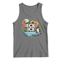 Fck Ice Tank Top Retro Floral FDT Protest Satirical Graphic