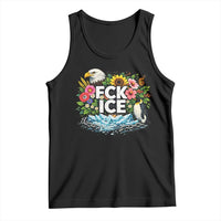 Fck Ice Tank Top Retro Floral FDT Protest Satirical Graphic