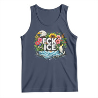 Fck Ice Tank Top Retro Floral FDT Protest Satirical Graphic
