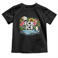 Fck Ice Toddler T Shirt Retro Floral FDT Protest Satirical Graphic