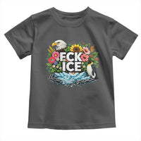 Fck Ice Toddler T Shirt Retro Floral FDT Protest Satirical Graphic