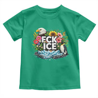 Fck Ice Toddler T Shirt Retro Floral FDT Protest Satirical Graphic
