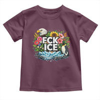 Fck Ice Toddler T Shirt Retro Floral FDT Protest Satirical Graphic