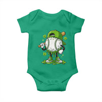 Baseball Drip Icecream Baby Onesie Youth Boy St Patricks Day Shamrock Green