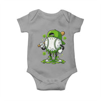 Baseball Drip Icecream Baby Onesie Youth Boy St Patricks Day Shamrock Green