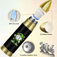 Baseball Drip Icecream Bullet Tumbler Youth Boy St Patricks Day Shamrock Green