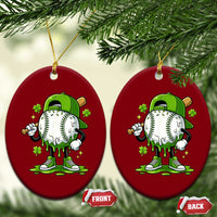 Baseball Drip Icecream Ceramic Ornament Youth Boy St Patricks Day Shamrock Green