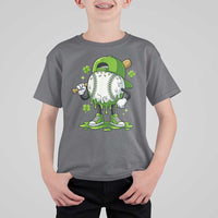 Baseball Drip Icecream T Shirt For Kid Youth Boy St Patricks Day Shamrock Green