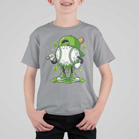Baseball Drip Icecream T Shirt For Kid Youth Boy St Patricks Day Shamrock Green
