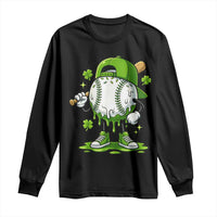 Baseball Drip Icecream Long Sleeve Shirt Youth Boy St Patricks Day Shamrock Green
