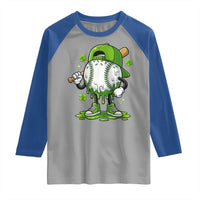 Baseball Drip Icecream Raglan Shirt Youth Boy St Patricks Day Shamrock Green