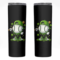 Baseball Drip Icecream Skinny Tumbler Youth Boy St Patricks Day Shamrock Green