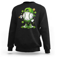 Baseball Drip Icecream Sweatshirt Youth Boy St Patricks Day Shamrock Green