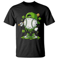 Baseball Drip Icecream T Shirt Youth Boy St Patricks Day Shamrock Green