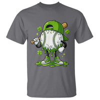 Baseball Drip Icecream T Shirt Youth Boy St Patricks Day Shamrock Green
