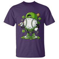Baseball Drip Icecream T Shirt Youth Boy St Patricks Day Shamrock Green