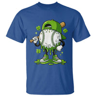 Baseball Drip Icecream T Shirt Youth Boy St Patricks Day Shamrock Green