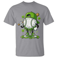 Baseball Drip Icecream T Shirt Youth Boy St Patricks Day Shamrock Green