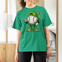 Baseball Drip Icecream T Shirt For Women Youth Boy St Patricks Day Shamrock Green