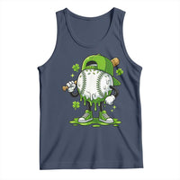 Baseball Drip Icecream Tank Top Youth Boy St Patricks Day Shamrock Green