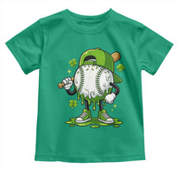 Baseball Drip Icecream Toddler T Shirt Youth Boy St Patricks Day Shamrock Green