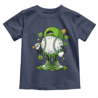 Baseball Drip Icecream Toddler T Shirt Youth Boy St Patricks Day Shamrock Green