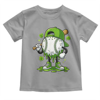 Baseball Drip Icecream Toddler T Shirt Youth Boy St Patricks Day Shamrock Green