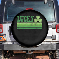Retro Lucky Spare Tire Cover St Patricks Day Irish Shamrock