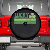 Retro Lucky Spare Tire Cover St Patricks Day Irish Shamrock