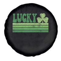 Retro Lucky Spare Tire Cover St Patricks Day Irish Shamrock