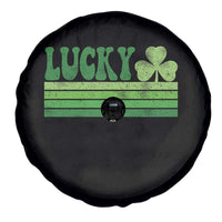 Retro Lucky Spare Tire Cover St Patricks Day Irish Shamrock
