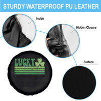 Retro Lucky Spare Tire Cover St Patricks Day Irish Shamrock