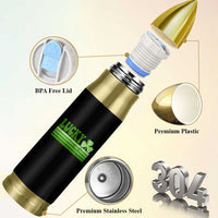 Retro Lucky Bullet Tumbler St Patricks Day Irish Shamrock