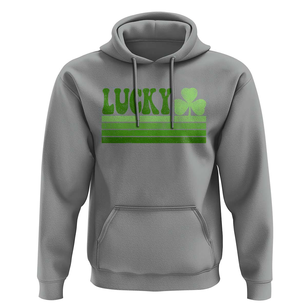 Retro Lucky Hoodie St Patricks Day Irish Shamrock