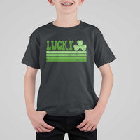 Retro Lucky T Shirt For Kid St Patricks Day Irish Shamrock